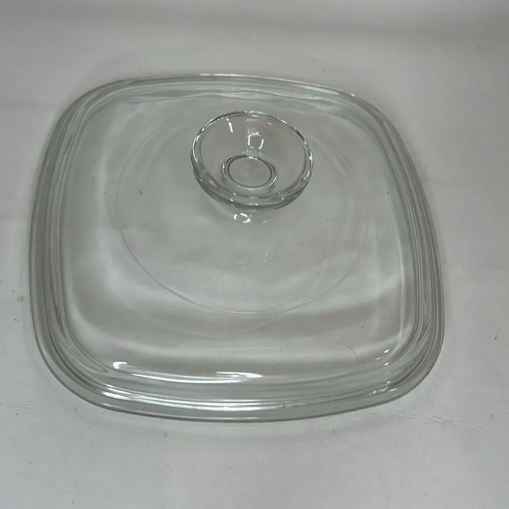 Corning Ware Pan 1 Liter Baking Serve Dish Pan  Ovenware With Lid Floral Handle